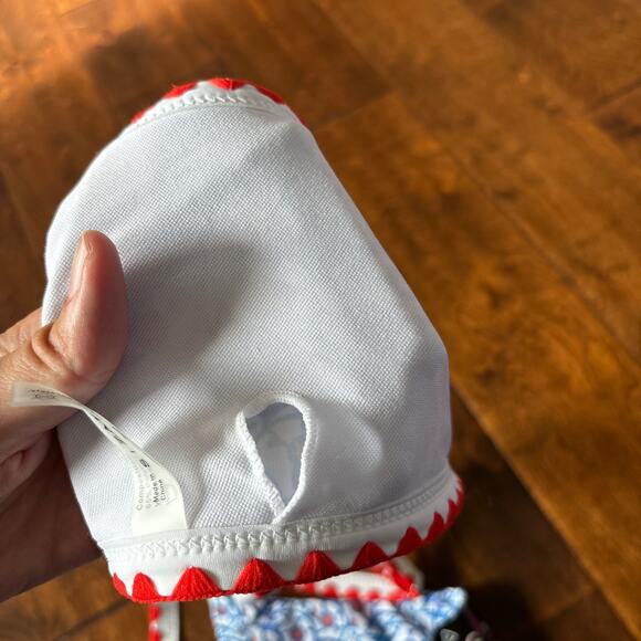 NWT ZAFUL Bohemian Printed High Cut Two Piece Bandeau Swimsuit Size S 4 - Picture 7 of 11